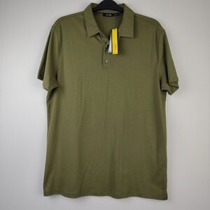 Apt 9 Polo Shirt Modern Fit Men L Burnt Olive NWT